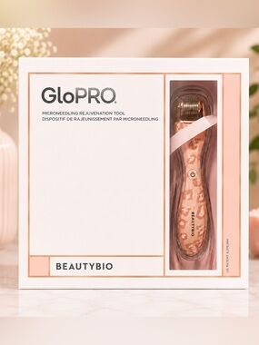 BeautyBio GloPRO Microneedling Regeneration Tool LE In Color “Pink Zebra" NIB